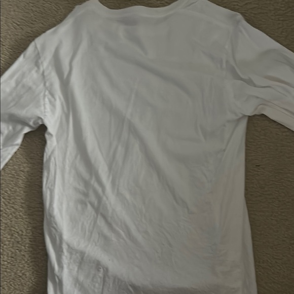 White Long Sleeve Basketball Graphic Tee sz Medium - Picture 5 of 5